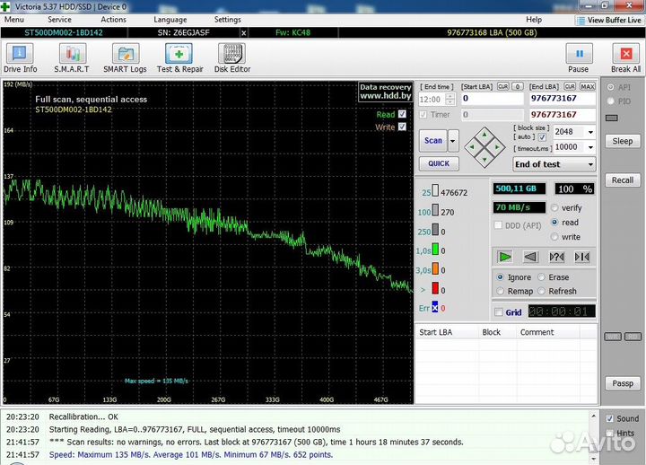 Жесткий диск для пк Seagate 500Gb