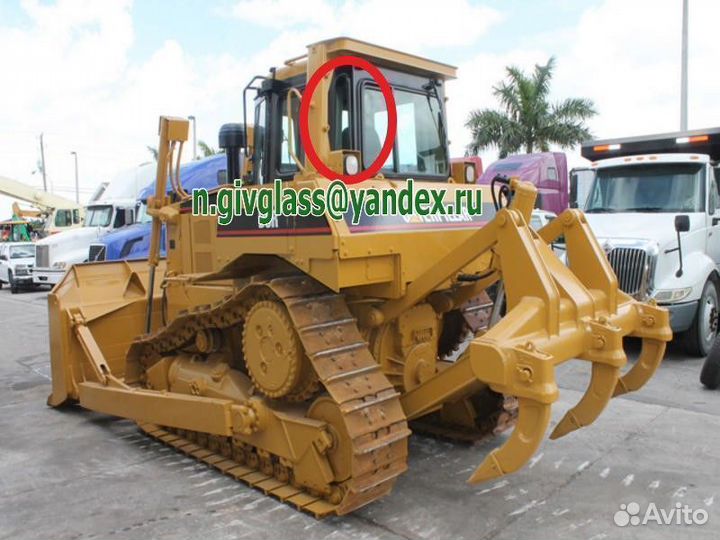 Стекло кузовное(заднее левое) CAT D6 R