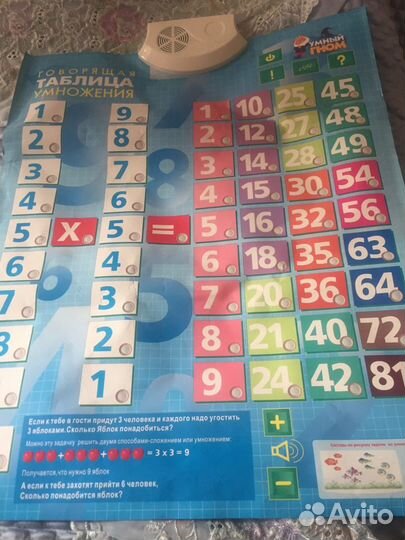 Таблица умножения говорящая