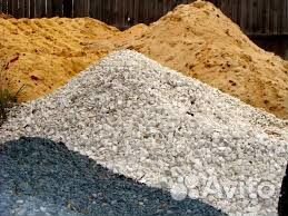 Щебень, песок