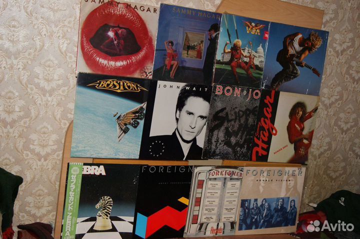 Виниловые пластинки - тяжелый рок и рок - фирма