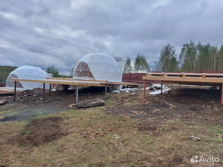 Геокупол для глэмпинга, сфера