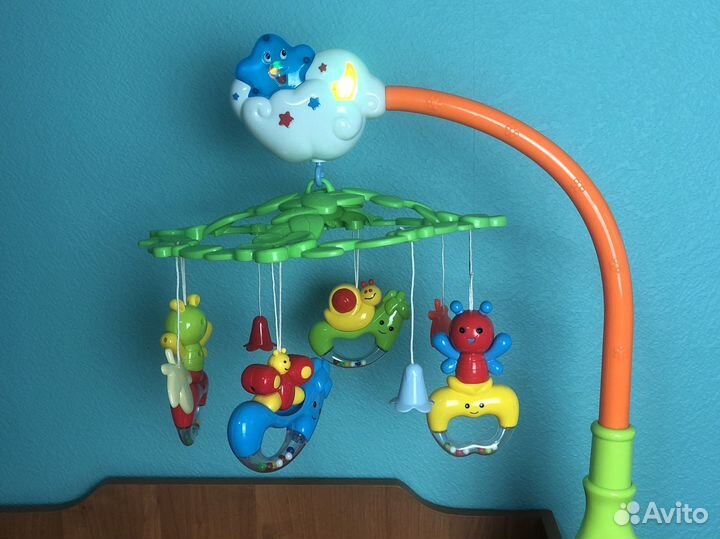 Музыкальный мобиль/каруселька на кроватку Потеша