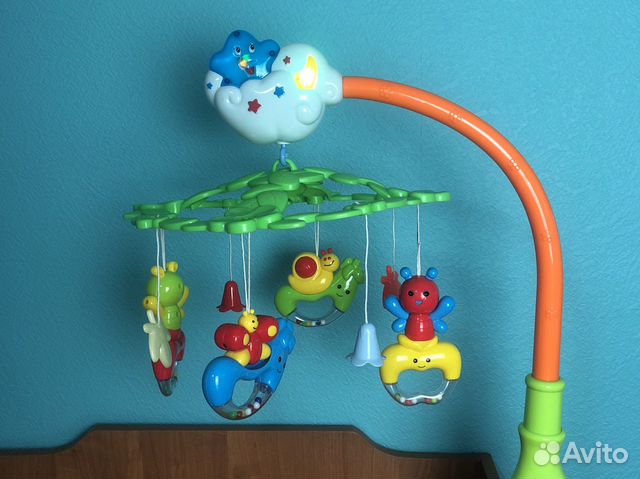 Музыкальный мобиль/каруселька на кроватку Потеша
