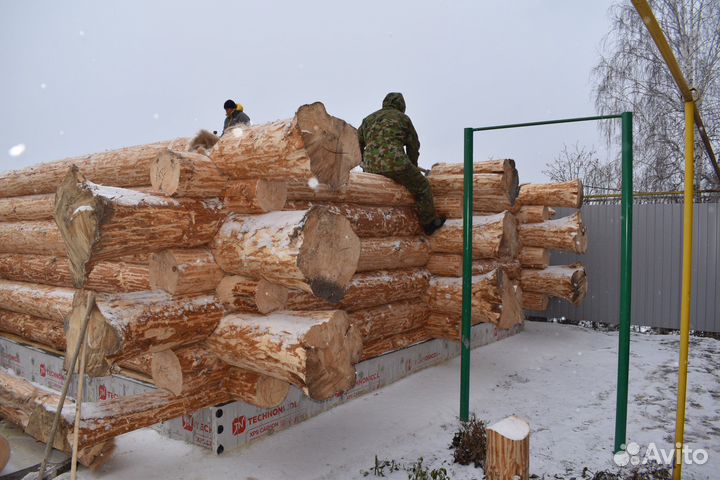 Сруб в диком стиле 6х6