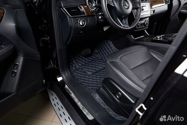 3D коврики из экокожи в авто от производителя