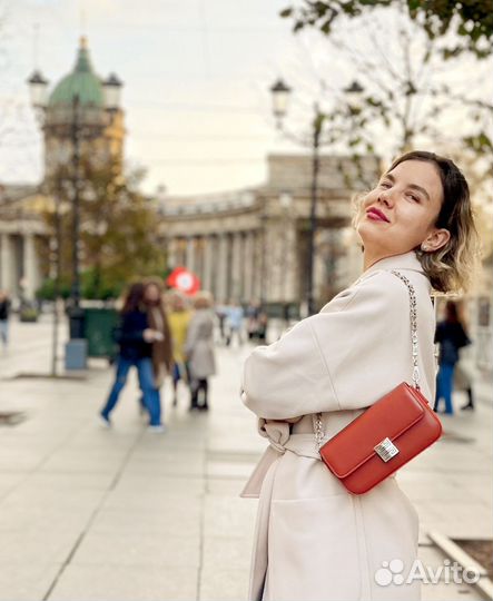 Сумка женская оранжевая