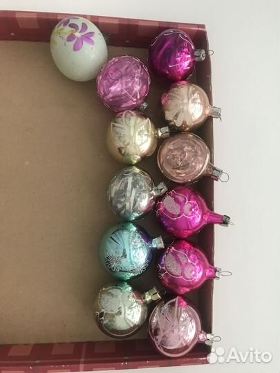 Стеклянные ёлочные игрушки, СССР