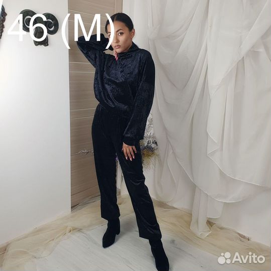 Джоггеры велюр ediss