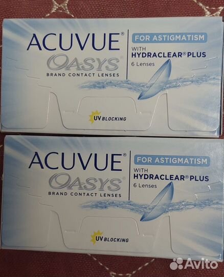 Линзы контактные Acuvue for astigmatism