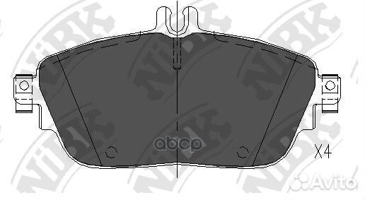 Колодки mercedes-benz A-class (W176) A 180 (176
