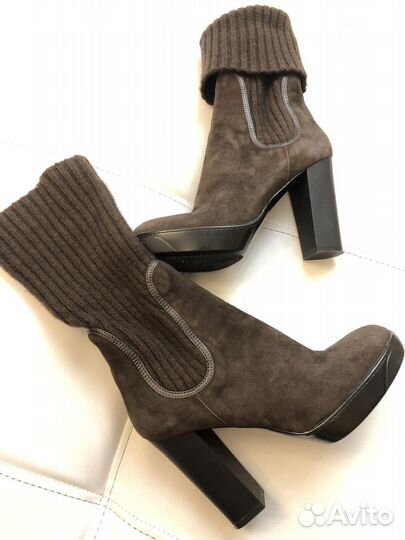 Ботильоны замшевые Hogan