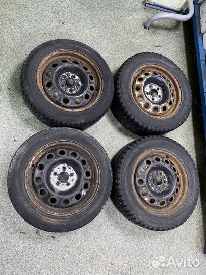 Колеса зимние шипованные штампы на volkswagen polo