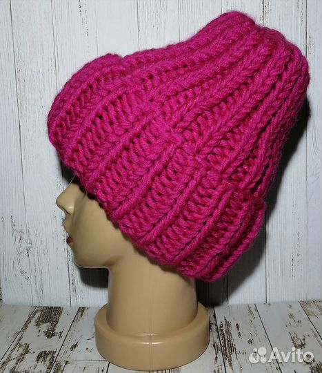 Шапочки, комплекты, новые, ручной вязки