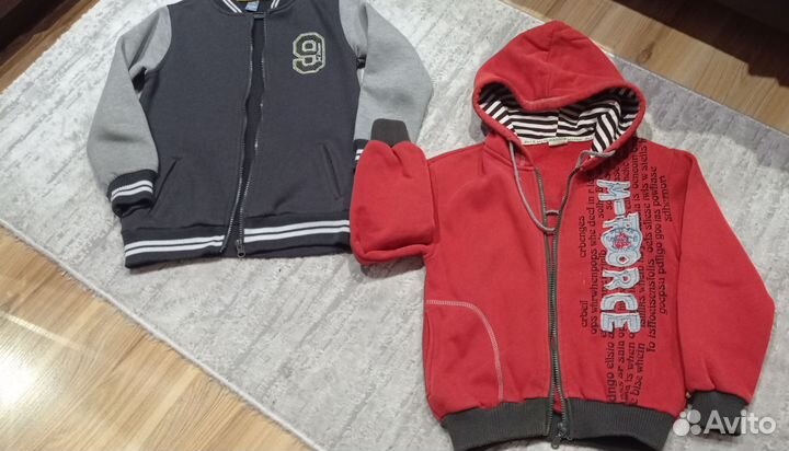 Толстовка и бомбер на мальчика рост 128