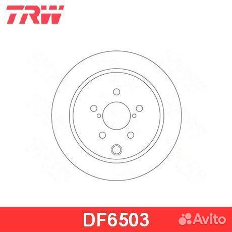 Тормозной диск DF6503 TRW