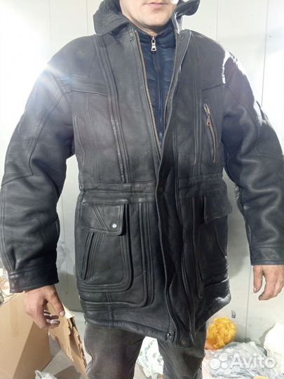 Куртка кожаная винтаж из 90