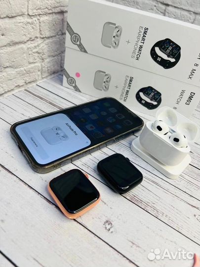 Беспроводные наушники+часы