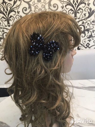 Заколка бантик ручной работы