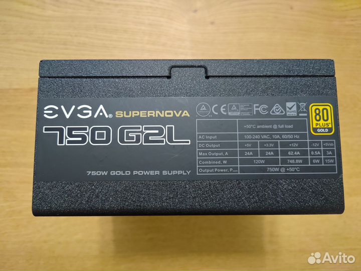 Блок питания 750W evga SuperNova 750 G2L