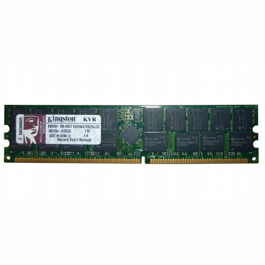 [KVR266X72RC25L/2G] Оперативная Память Kingston 2gb Kvr266x72rc25l/2g