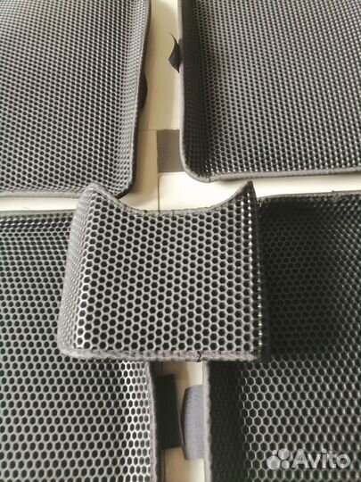 Коврики Eva 3D для Chevrolet Lanos с бортом черные