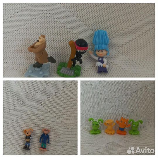 Игрушки из киндера (Маша, Барбоскины, монстрики)