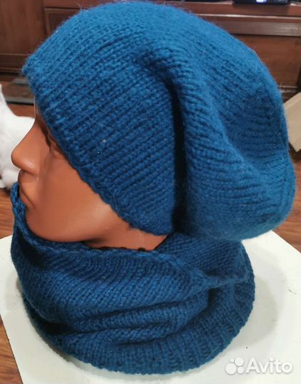 Комплект шапка, снуд, митенки