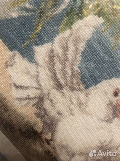 Картина вышитая крестом ручная работа