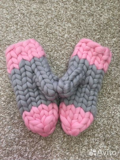 Комплект Шапка/снуд/варежки Мериносовая шерсть