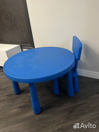 Стол и стул IKEA маммут