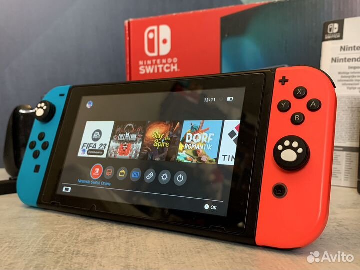 Nintendo Switch Rev.2 прошитая + игры