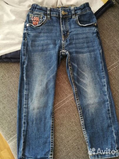 Жилетка, джинсы для мальчика 110