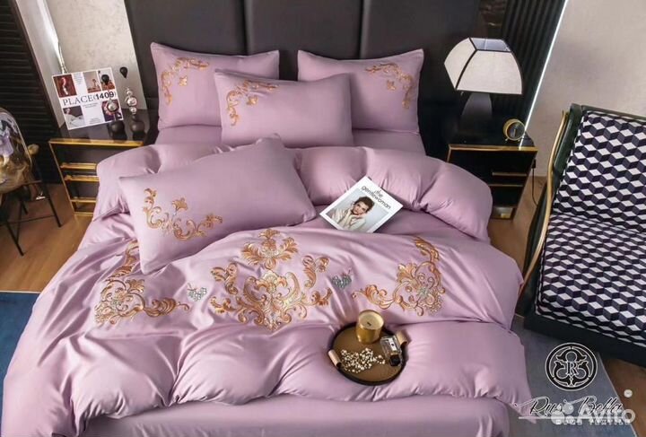 Постельное белье сатин с вышивкой