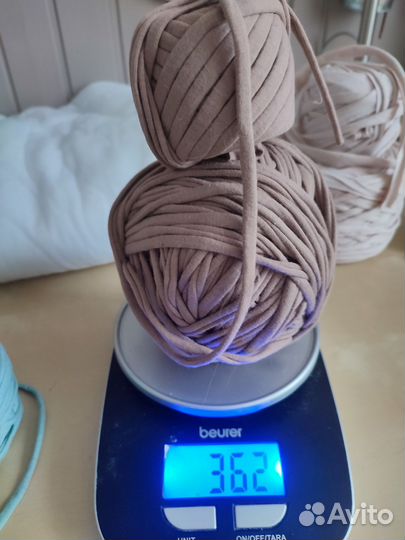 Трикотажная пряжа, остатки, 1,14 кг