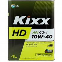 Масло моторное Kixx HD CG-4 10W-40, 4л