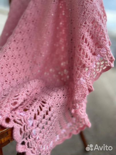 Плед вязаный