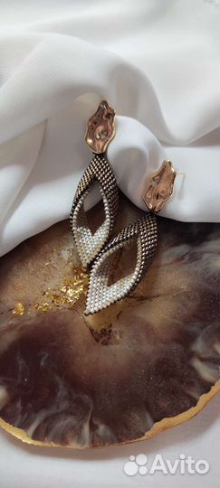 Серьги из бисера
