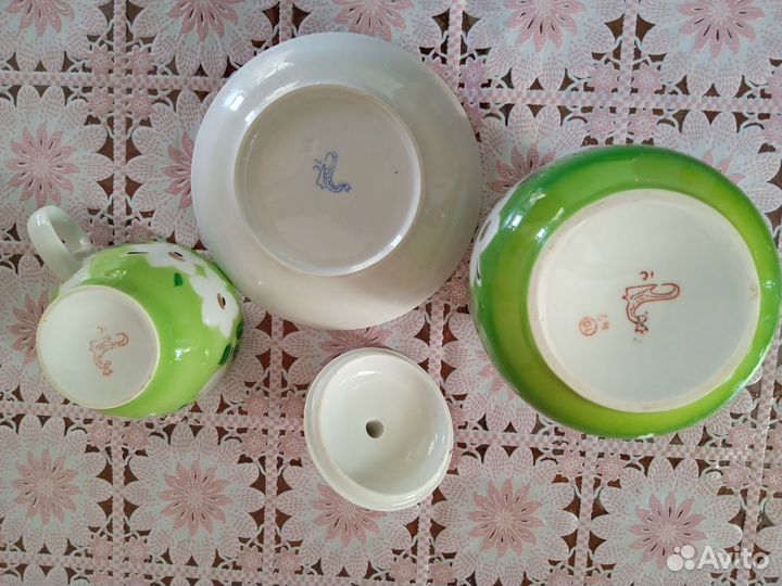 Сахарница, чайная пара СССР, Богданович