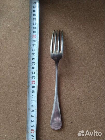 Вилка клеймо Metal Blanc 20 Винтаж Реквизит