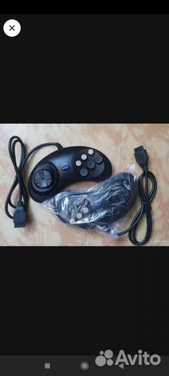 Джойстик и видео шнур Сега
