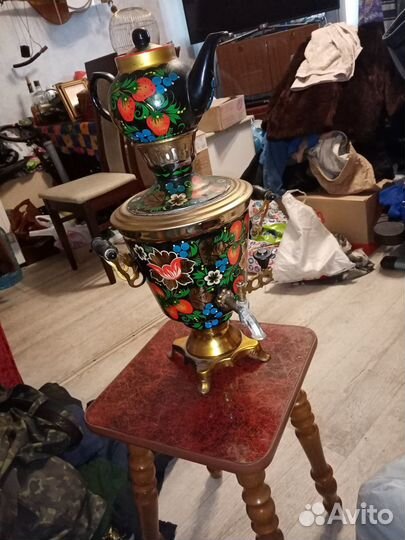 Самовар электрический бу с чайником