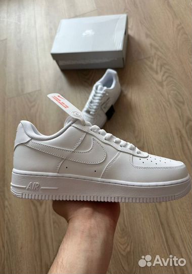 Кроссовки Nike AIR force 1 белые