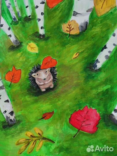 Картина с Ёжиком
