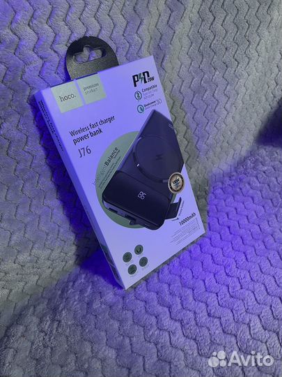 Повербанк Hoco j76 с беспроводной зарядкой