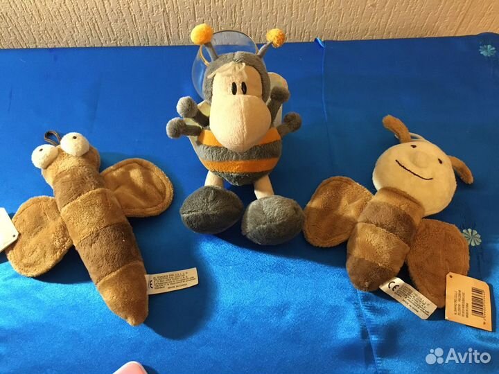 Мягкие игрушки, много