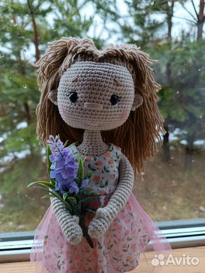 Кукла вязанная, амигуруми,ручная работа