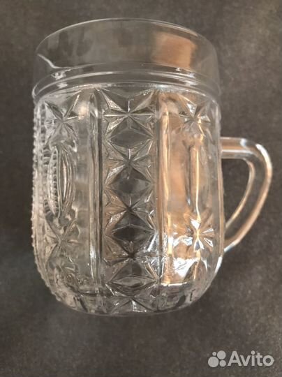 Хрустальные кружки, набор 6 шт., дхз, СССР