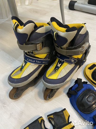 Ролики мужские,с защитным комплектом