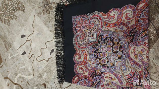 Павлопосадский платок праздничный город новый